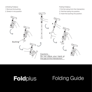 Foldplus with Essential Handle（带手动警报的智能折叠手杖）#WS24