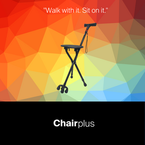 带 Essentia 手柄的 Chairplus（带手动警报的智能手杖）#WS34
