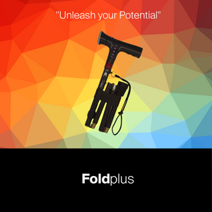 Foldplus with Essential Handle（带手动警报的智能折叠手杖）#WS24